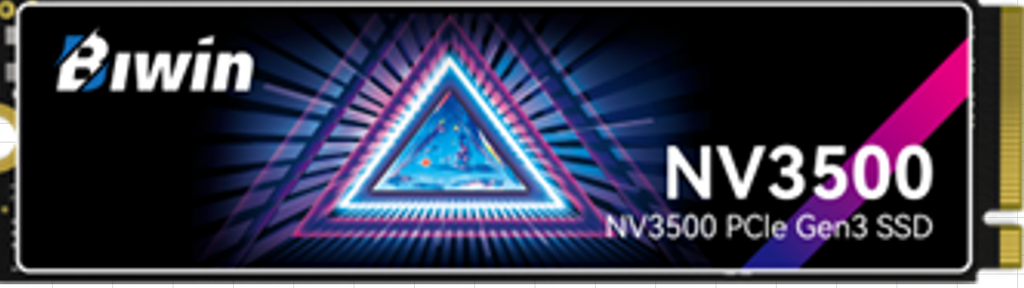 BIWIN NV3500-512G PCIe3.0 M.2 2280 up to 3500MB/s & 2500MB/s BNV3500512G-RGX - 5 Year Warranty