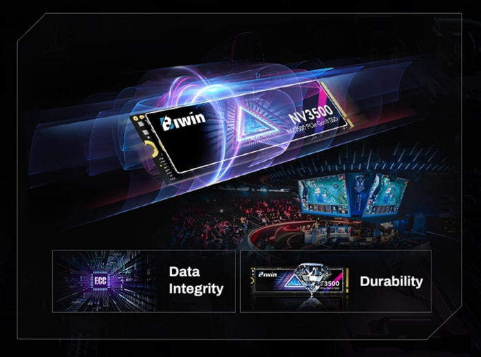BIWIN NV3500-512G PCIe3.0 M.2 2280 up to 3500MB/s & 2500MB/s BNV3500512G-RGX - 5 Year Warranty