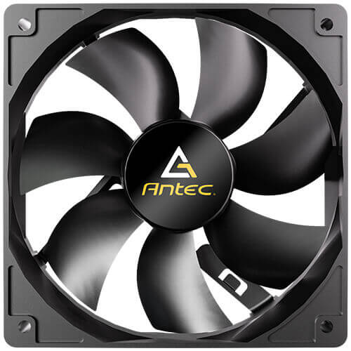 Antec N12 3PK 120mm DC fans, hydraulic bearing, 1200RPM, 42.58CFM, 1.11mmH₂O, 22.3dB, 30k h life, 3-pin, 12V, ≤0.24A, 1-yr warranty