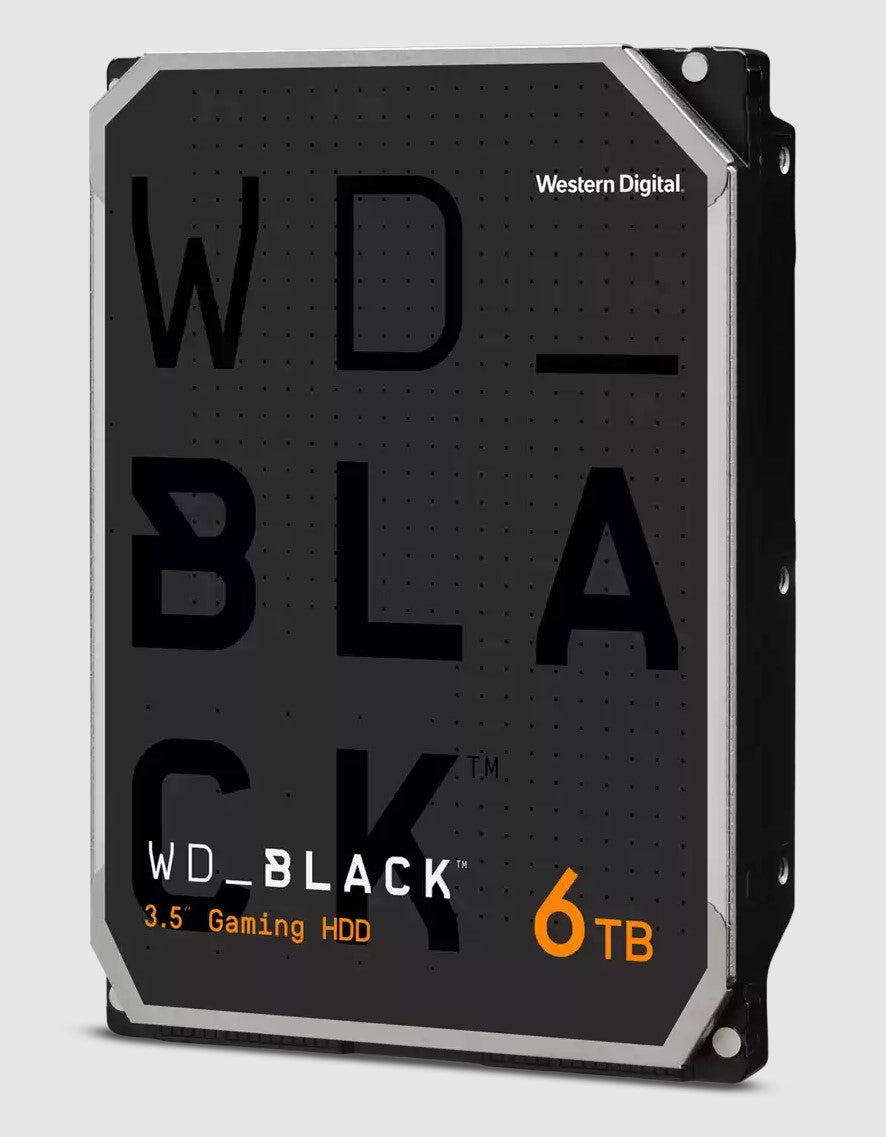 Western Digital WD Black 6TB 3.5" HDD SATA 6gb/s 7200RPM 256MB Cache CMR Tech for Hi-Res Video Games 5yrs Wty ~WD6004FZBX