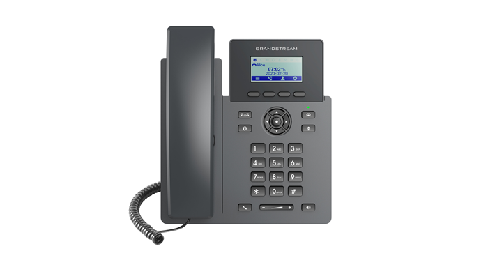Grandstream GRP2601 Carrier Grade 2 Line IP Phone, 2 SIP Accounts, 2.2" LCD, 132x48 Screen, HD Audio, PSU Included, 5 way Conference, 1Yr Wty