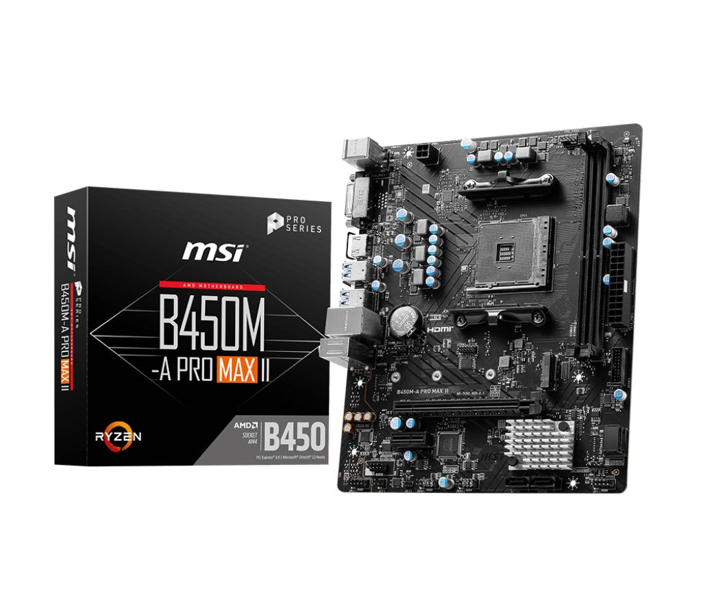 MSI B450M-A PRO MAX II AMD M-ATX Motherboard