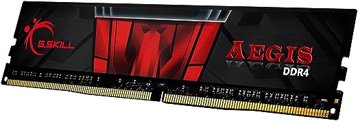 G.SKILL F4-3200C16S 8GB (1x 8GB) PC4-25600 Aegis DDR4 3200MHz Timings 16-18-18-38 1.35V