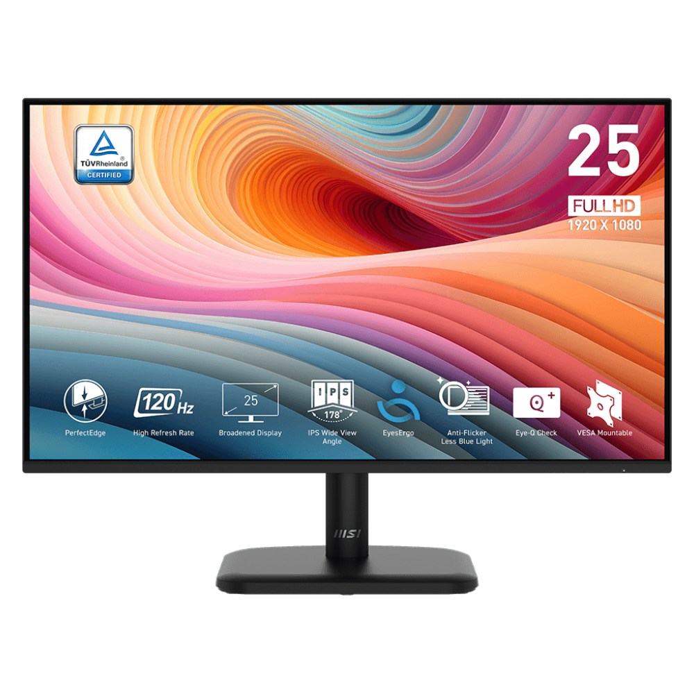 MSI PRO MP251L E2 24.5" IPS 120Hz 1ms Monitor HDMI VGA